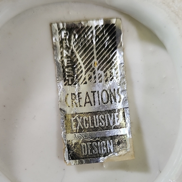 VTG Relpo White Ceramic Sculptural Knot Bowl Mid-Century Modern Exclusive Design - Picture 10 of 10